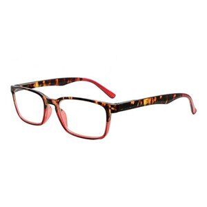 EyeKepper Rectangle 1.0 Red Tortoiseshell Fade Reading Glasses Reader G6 88206